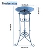 Solar Bird Bath for Outside, Metal Birdbath Stand and Solar