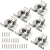 Door Catches,12pcs Double Roller Cupboard Door Latch Hardwarewith Screws for