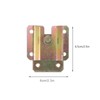 DOITOOL 6 Pack Iron Bed Bracket Hinge Connector, Interlocking Hooks,