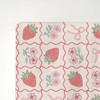 Boho Strawberry Flowers Baby Crib Sheets for Girl 52"x28" Strawberries