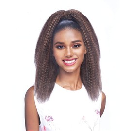 VANESSA Express Curl Drawstring with Bundle Wrap Long Length Ponytail Premium Synthetic High Heat Fiber End Loose - STB CRINKLE (2)