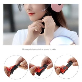 Motorcycle Plastic Helmet Quick Release Speed Clip Chin Strap Pull Buckle 3Pcs