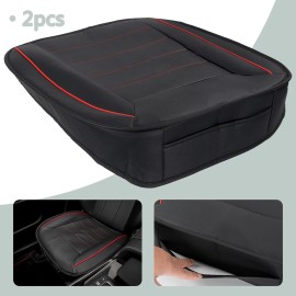 2PCS Breathable Car Front Seat Cover PU Leather Seat Protector Cushion Universal