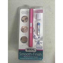 WAHL Products Wet/Dry Precision Detailer Trimmer Pink Smooth Finish New Shave