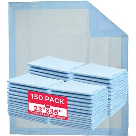 MedPride Disposable Underpads 23" X 36", 45 Gram, 150 Count