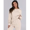 ANRABESS Womens 2 Piece Outfits Lounge Sets Cropped Sweatshirt &