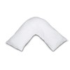 COMFORTNIGHTS poly cotton V- shaped support pillow, With free White
