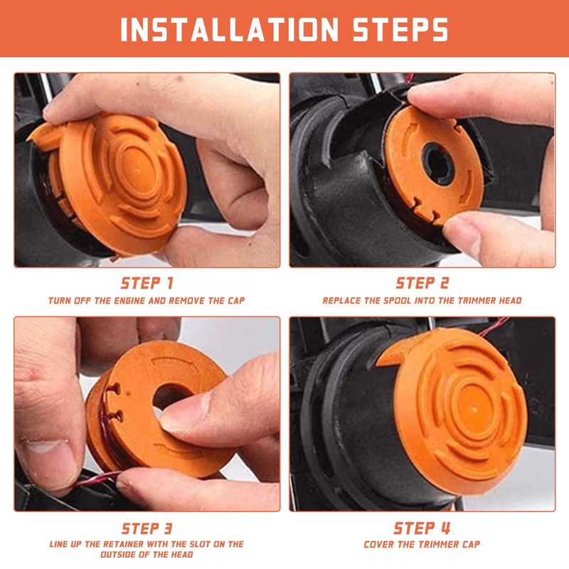 20 + 2 Pieces Grass Trimmer Spool for W-o-r-x Grass