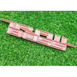 1x 2019-2024 Trail Boss Emblem 3D Badge Side TrailBoss Nameplate Decal Letter Logo Replacement for Trail Boss (Red)