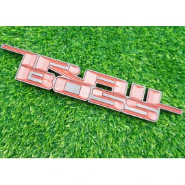 1x 2019-2024 Trail Boss Emblem 3D Badge Side TrailBoss Nameplate Decal Letter Logo Replacement for Trail Boss (Red)