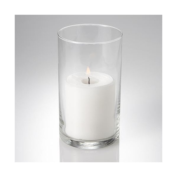 12 Eastland Glass Cylinder Vases 6" and 12 Richland Pillar