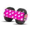 Ems for Kids Baby Earmuffs - Black with Pink/White. Made