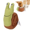Snail Squeaky Dog Toys Polyester Teething Puzzle Interactive Puppy Chew