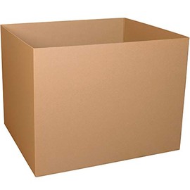 BOX USA 5 Pack of Gaylord Bottom Corrugated Cardboard Boxes, 48" L x 24" W x 28" H, Kraft, Shipping, Packing and Moving