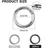 40Pcs 28mm Round Carabiner, BetterJonny Snap Spring Ring Loop Zinc