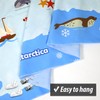 DECOWALL TP-009 World Map Tapestry Tapestry for Kids Wall Hanging