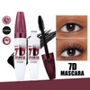 7D Waterproof Volume Mascara, Black Lengthening Thickening Softer Fuller Lashes