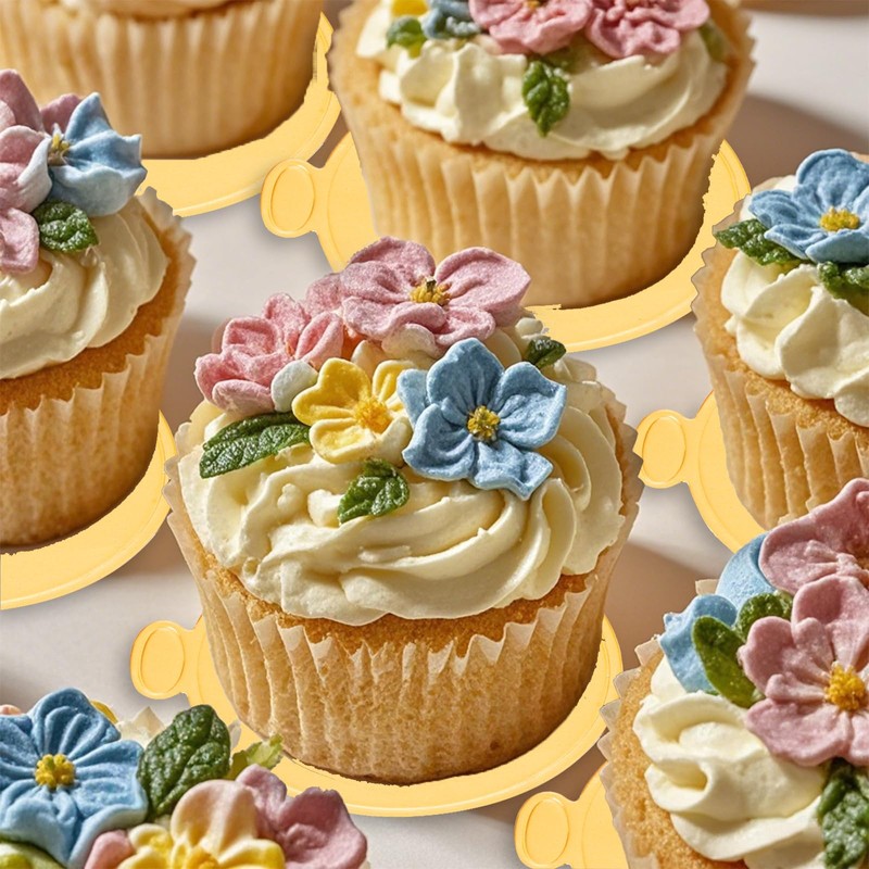 100pcs Mini Cake Boards 3.5 inch Round Gold Cake Base