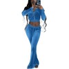 Deeryi Track Suits for Women Set Y2K Zip Up Velvet