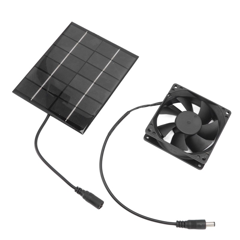 Solar Panel Fan Exhaust Air Ventilation Heat Dissipation Tool for