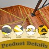 Chihutown 2pack Yellow Caution Tape, 1.97in x 65.6Ft Anti-slip Caution