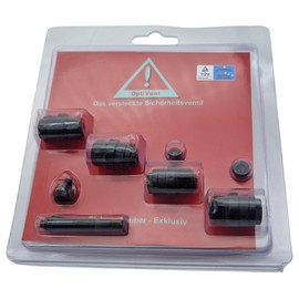 Black OptiVent Hidden Invisible Valves 11.3 mm Metal Valve TÜV Tested