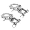 2PCS Snap Shackle 316 Stainless Steel Quick Release High Strength