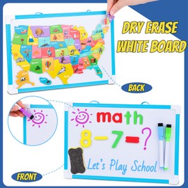 Gifts2U Kids Teacher Play Sets, Pretend Play School Teacher Plays Set Toys for Kids with Teacher Bag, Whiteboard, Learning Clock, Educational Posters and Play Teaching Supplies.