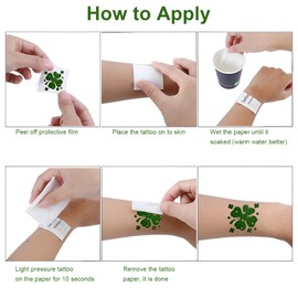 Pack of 72 St Patricks Day Costume Clover, St Patricks Day Costume, Patrick, Clover Costume, New Year's Eve Tattoo, Clover Stickers, Four Leaf Clover