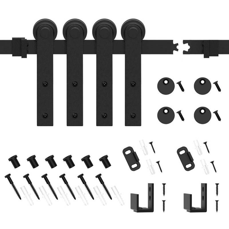 WINSOON 5FT Super Mini Barn Door Hardware Kit for Sliding