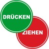 Press and Pull Sticker Set Diameter 6 cm (Scratch &