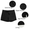 Men's Swim Shorts with Zippered Pockets,Men's Swim Trunks with high