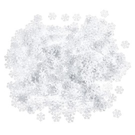1000 Felt Snowflake Decoration 2.5 cm White Shapes VBS Wholesale Pack