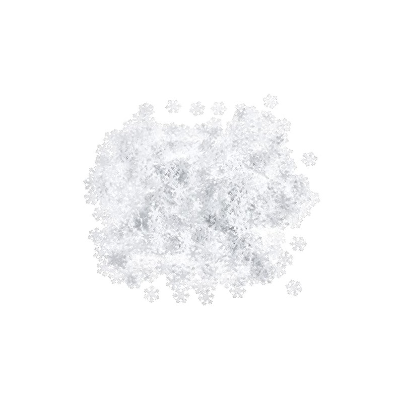 1000 Felt Snowflake Decoration 2.5 cm White Shapes VBS Wholesale