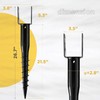 CRIZTA Premium No Dig Ground Anchor DIY Screw in Stake