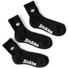 Dickies Socks, Logo Embroidered, Bottom Pile, Crew Socks, White, Black,