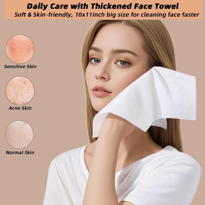 Disposable Compressed Face Towel, Portable Compressed Towel Tablets, Thicker Super