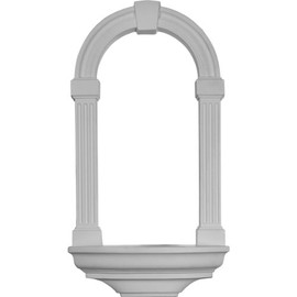 Ekena Millwork 16 3/8"W x 29 7/8"H x 4 5/8"D Adonis Wall Niche, Surface Mount