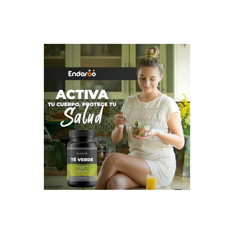 Té Verde, 90 Cápsulas, Suplemento Natural para Energía y Control