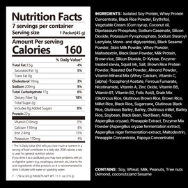 Flimeal Black Sesame Protein Shake, 22g Protein, Low Sugar, Keto-Friendly Meal Replacement Shake, 1.59oz, 7packs, With Crunchy Protein Balls