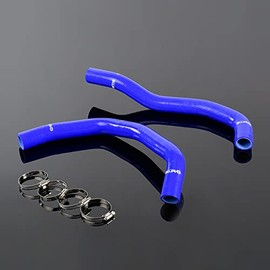 G-PLUS Silicone Radiator Hose Pipe Kit Clamps Compatible With 2003-2007 Honda Accord CM 2.4L l4 K24A,Blue
