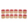 12Pcs Birthday Stamps Wooden Handle Assorted Style Clear Pattern Wooden