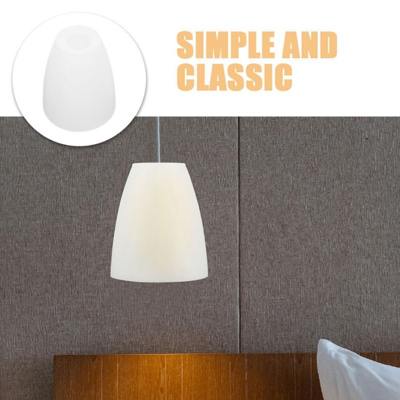 Ciieeo Lampshade Plastic Lampshade with Flat Head Replacement Lamp Covers