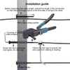 Toukioo Black Cable Railing Hardware Kit, for 1/8 Cable Railing