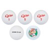 LEZAX HCBA-3755 Hiroshima Toyo Carp Golf Balls, 6-Pack, White