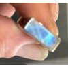 Natural Creations mens sterling silver ring Size 9 Rainbow Moonstone