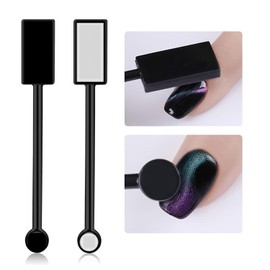 JCAKES 5 Pieces Cat Eye Nail Magnet Cat Eye Magnet for Nails Double-Headed Nail Art Magnet Stick Cat Eye Magnetic Gel Polish Magnets Wood Nails Design Tool for DIY Home, Salon, Studio