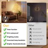 XTHlamp LED Tree Floor Lamp, 5.7 Ft Tall, Remote Control,
