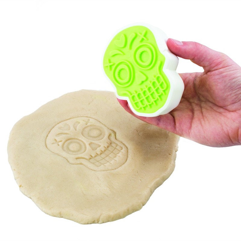 Cortador de galletas Tovolo, Calavera de azúcar, Blanco, 1