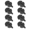 8Pcs Violin Mute Adjustable Rubber Silencer Single Hole Practice Parts